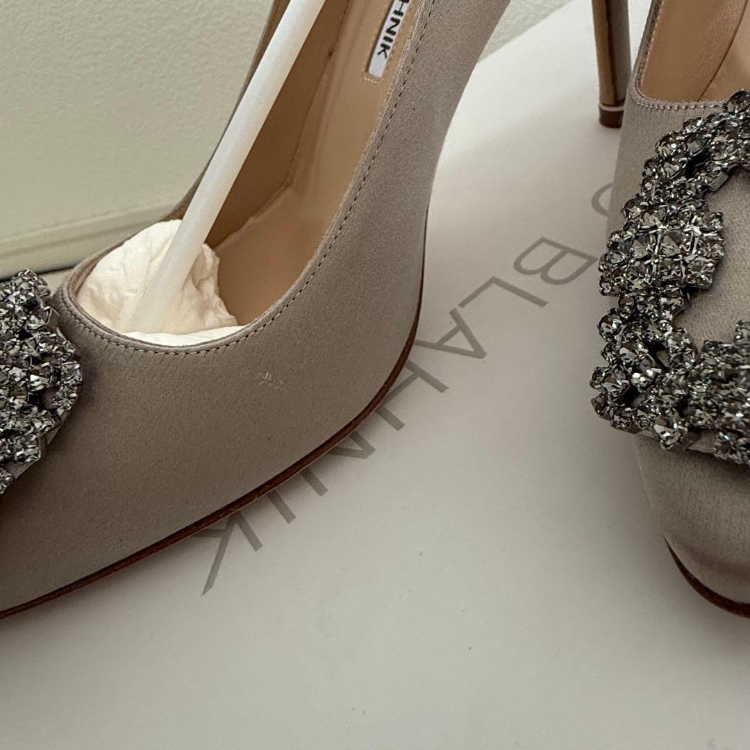 【値下げ】マノロブラニク ハンギシ(ライトグレー)