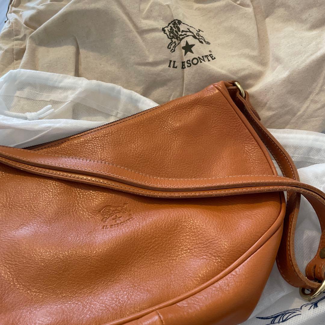 IL BISONTE ショルダーバッグ ブラウン　本革