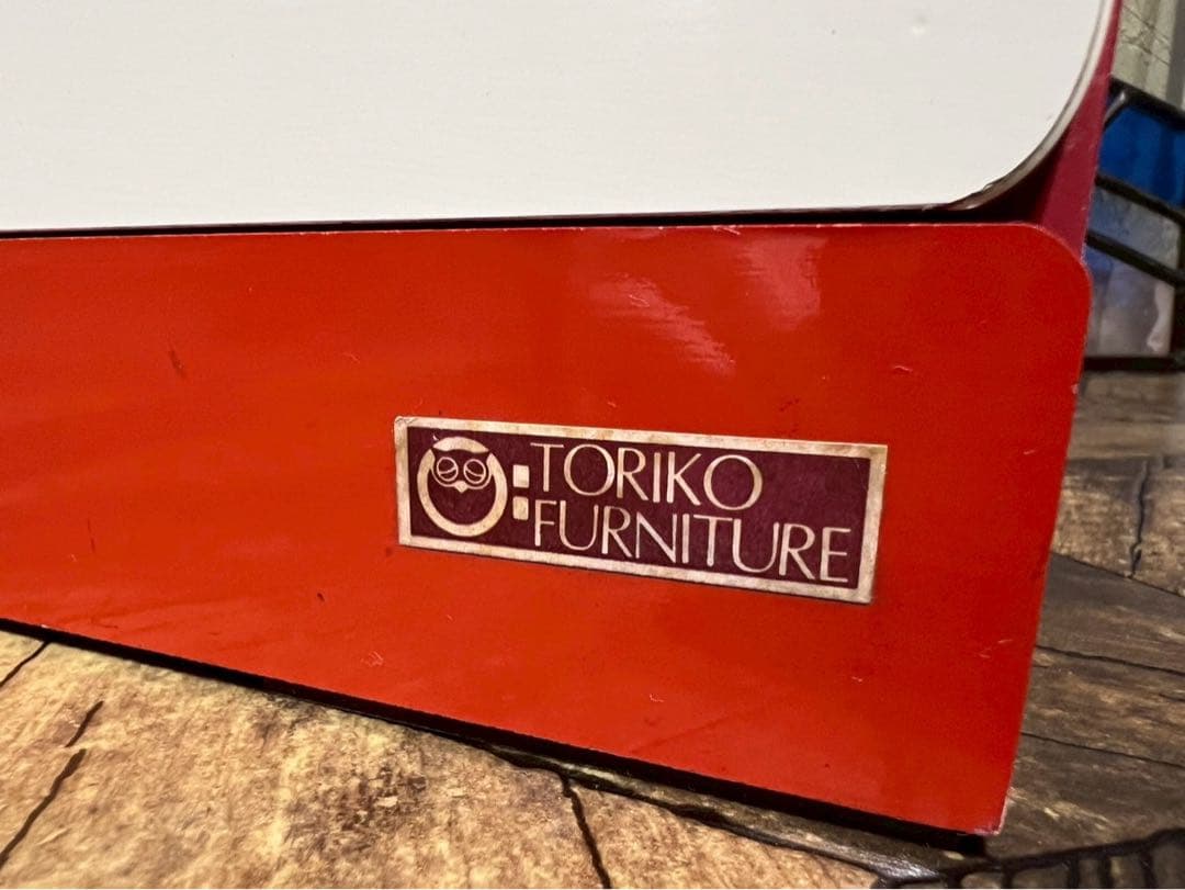 小引き出し 昭和レトロ レトロポップ インテリア 小物入れ 赤 白 当時物