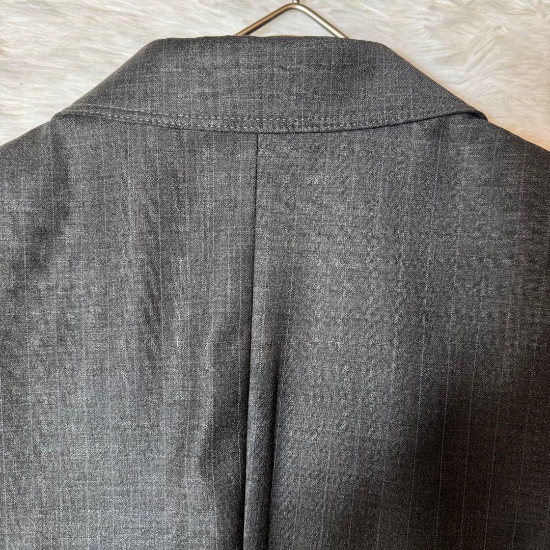 美品 バーバリーロンドン パンツスーツ セットアップ 1つボタン 薄いストライプ