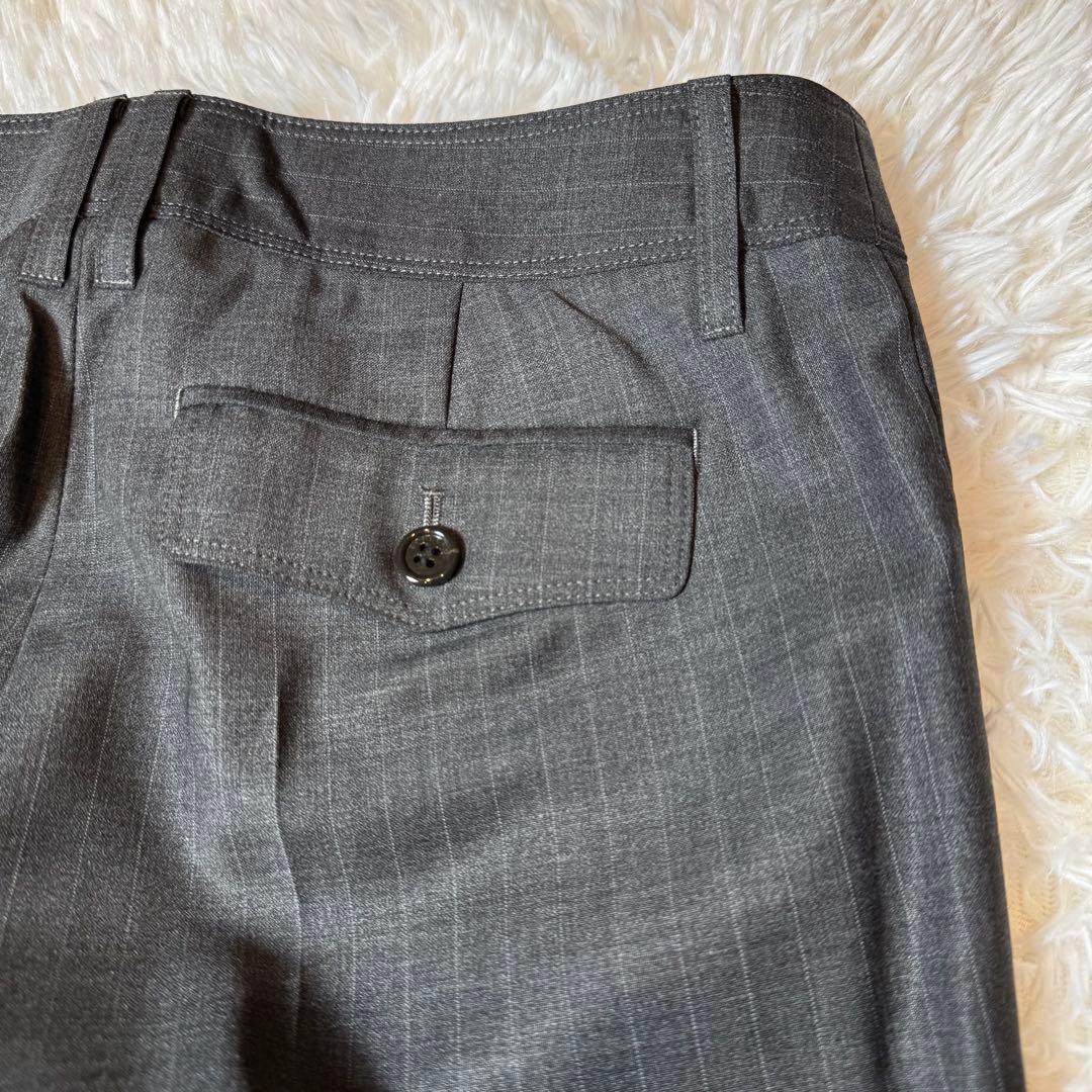 美品 バーバリーロンドン パンツスーツ セットアップ 1つボタン 薄いストライプ