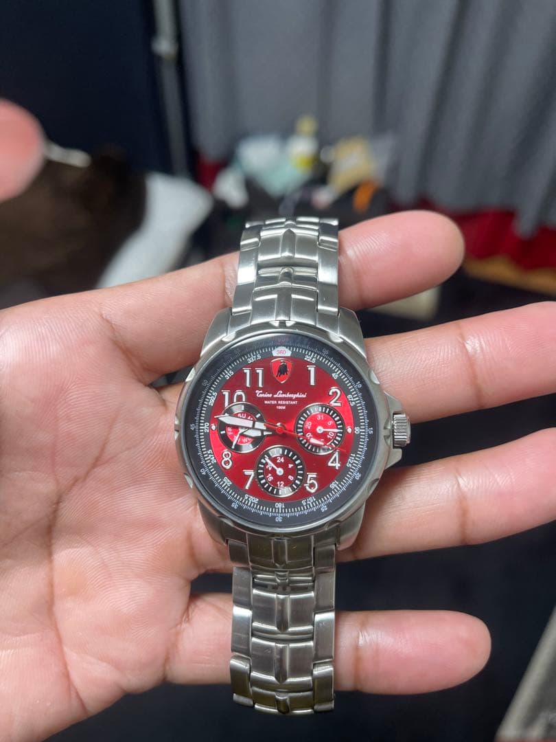 Lamborghini メンズ ウォッチ レッド