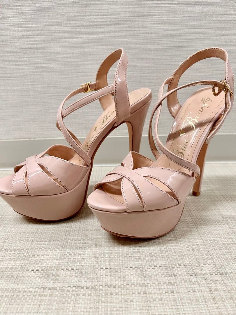 【箱付】ブルーバタフライ 16cmハイヒール 厚底 Lサイズ　コンテストヒール