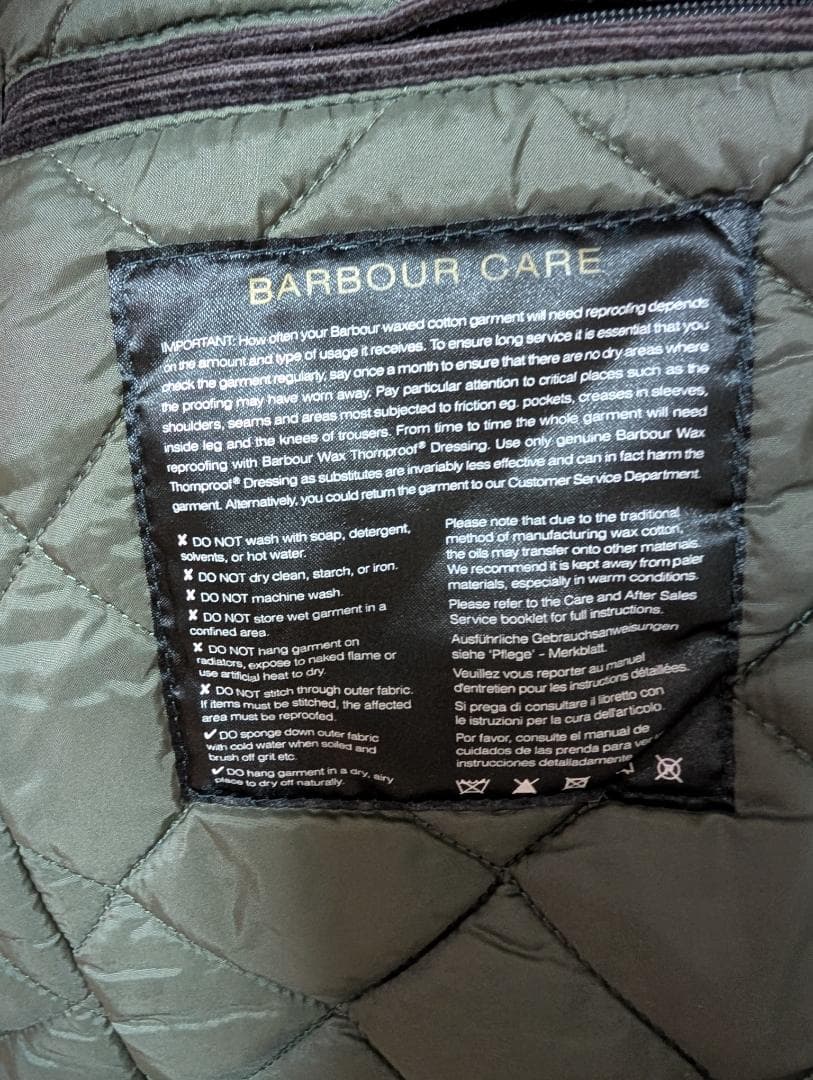 バブアー インターナショナル デューク ワックスジャケット 再ワックス済 美品