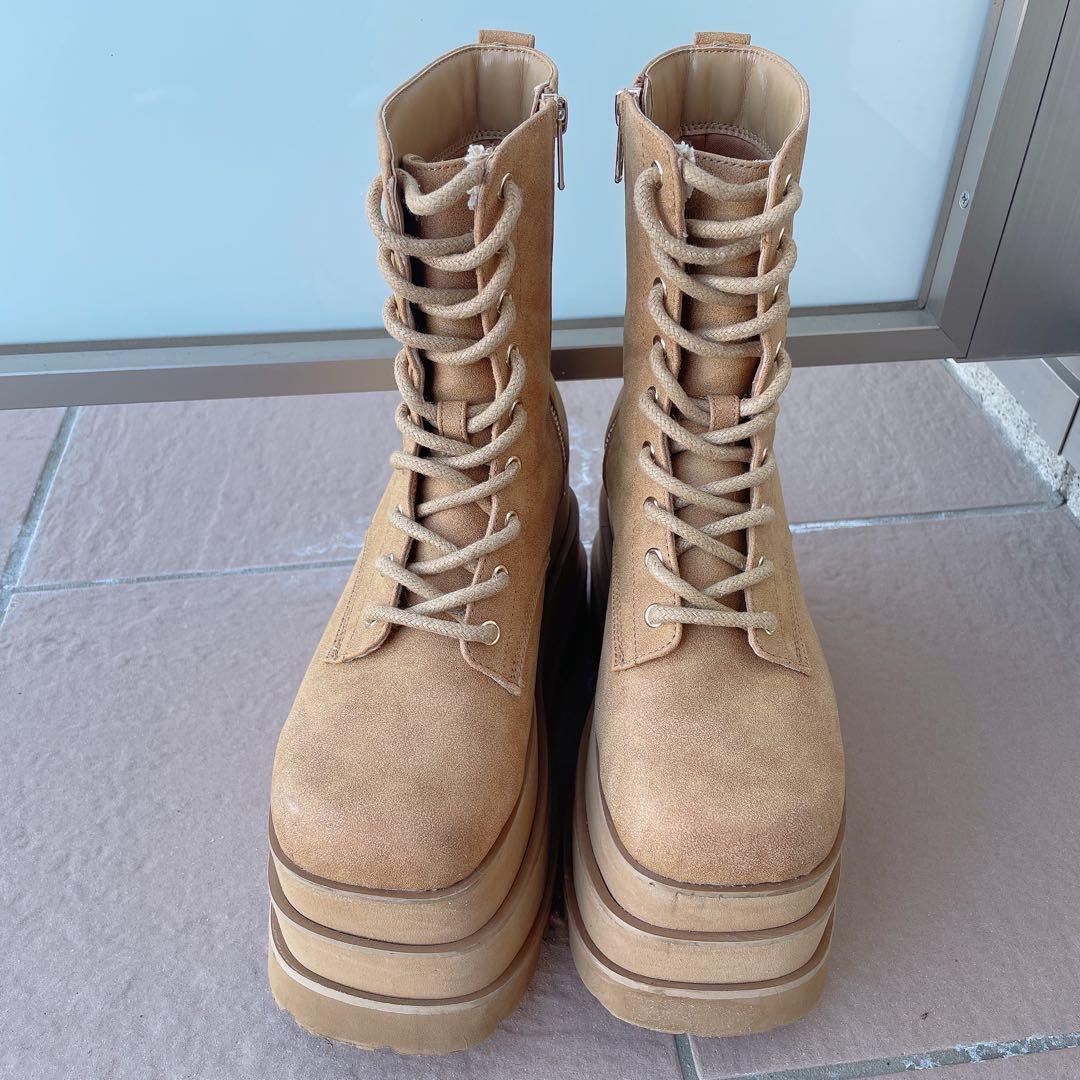 Darich トリプルソールエンジニアブーツ キャメル M