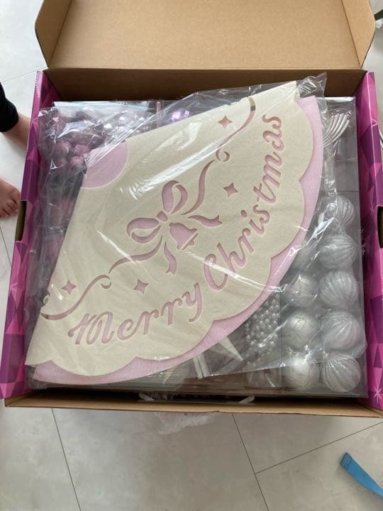 Francfrancフランフラン　クリスマスツリー150cm ピンク