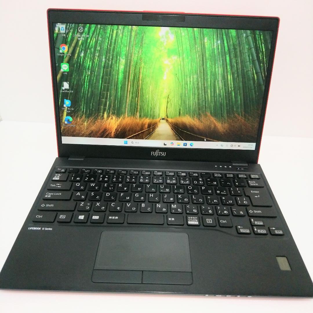 【人気】レッド 富士通 LIFEBOOK SSD 256GB 8GB 初心者向き