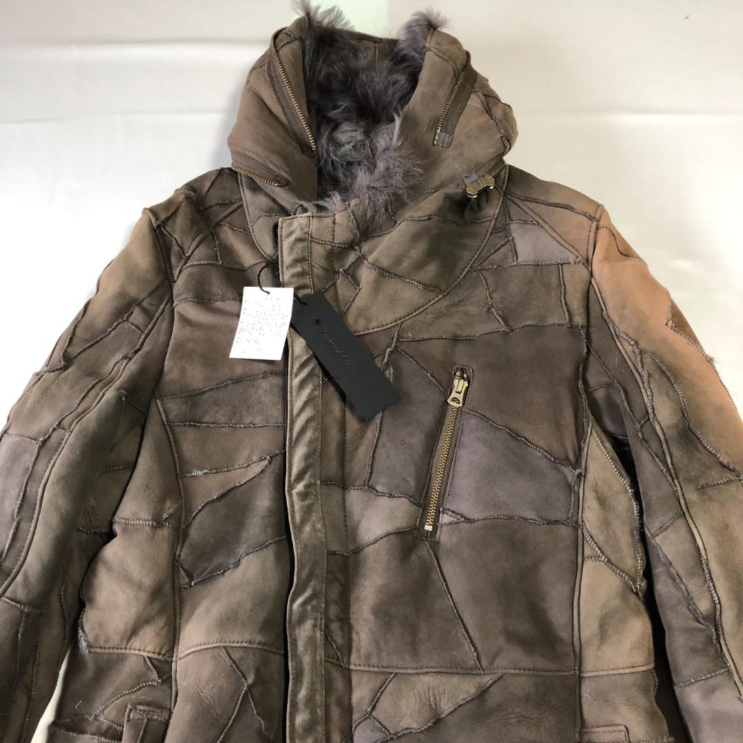 未使用タグ付き　トルネードマート　トスカーナムートン　羊革　本革