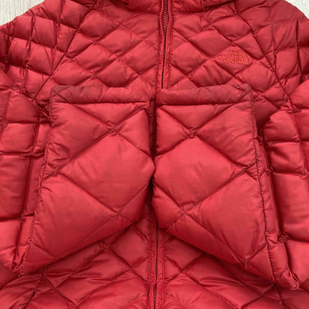 最終値下げ ノースフェイス US規格 550FIL ダウン レッド レディースS