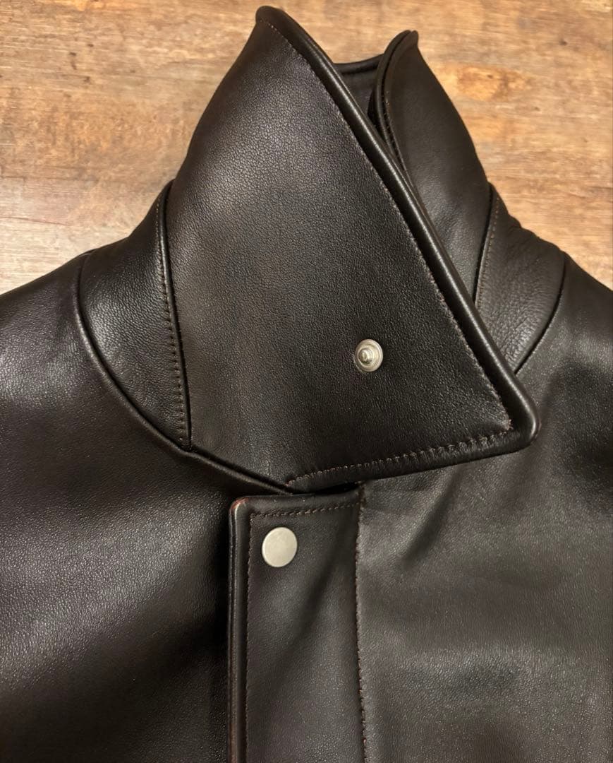 ジャケット・アウター 25SS ssstein LEATHER ZIP SHORT JACKET S