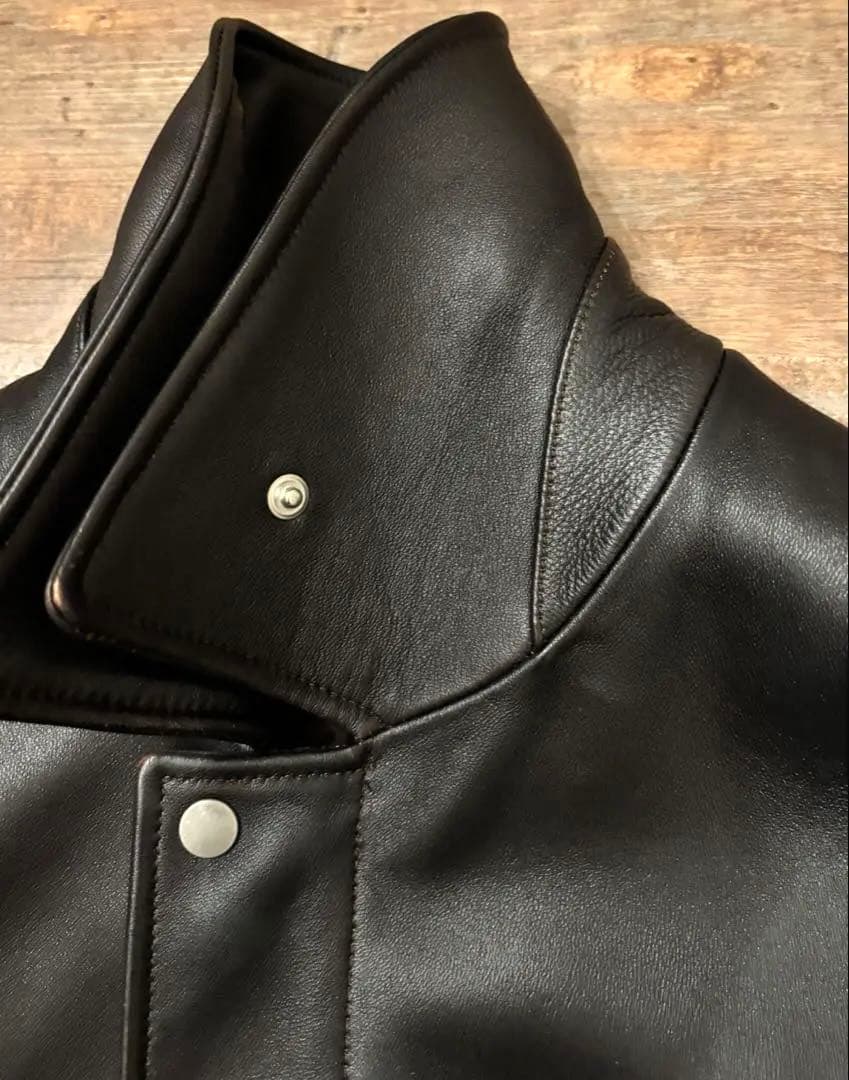 ジャケット・アウター 25SS ssstein LEATHER ZIP SHORT JACKET S