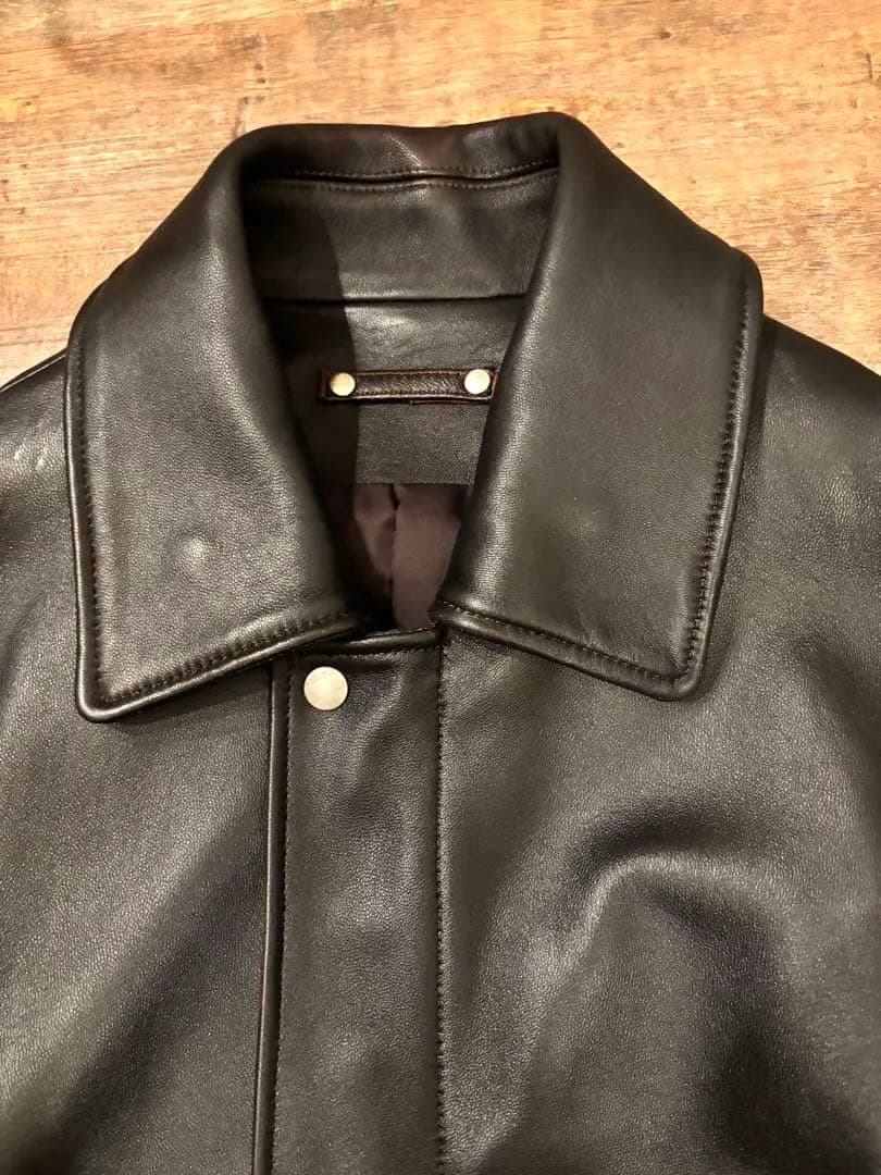 ジャケット・アウター 25SS ssstein LEATHER ZIP SHORT JACKET S