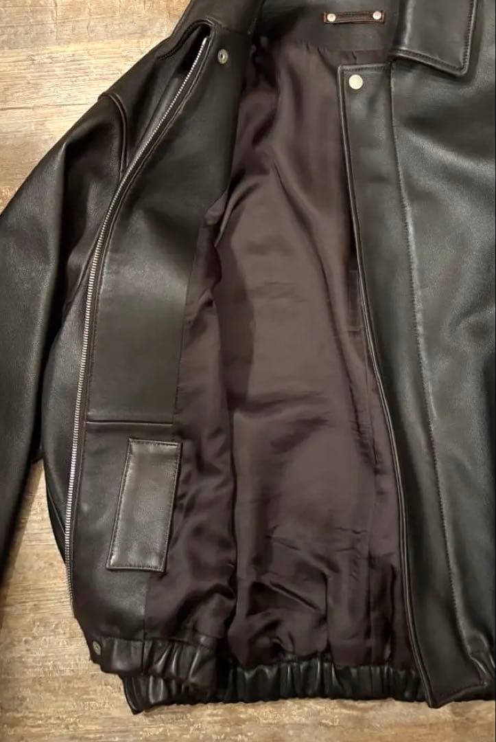 ジャケット・アウター 25SS ssstein LEATHER ZIP SHORT JACKET S