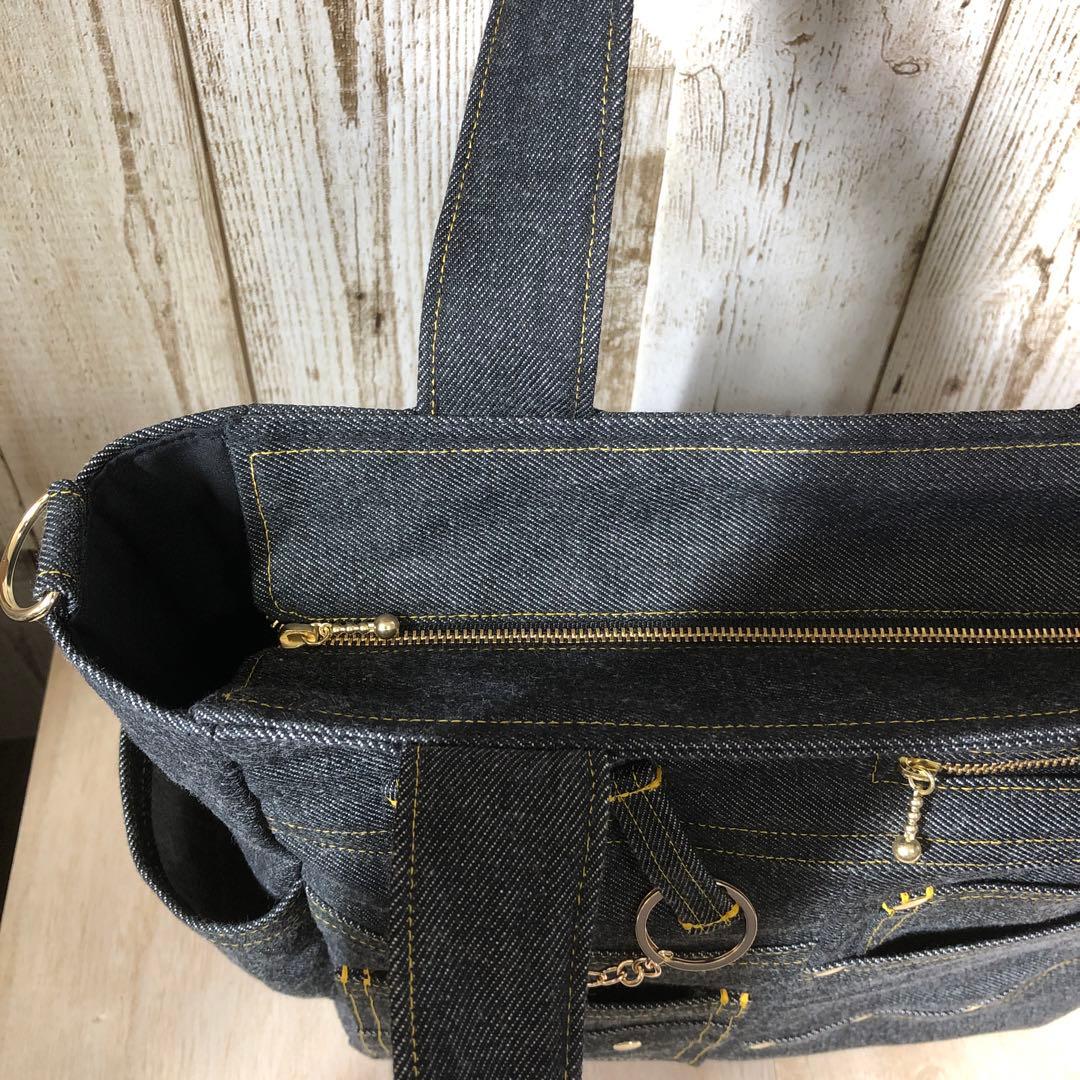 ジュリナナちゃん　デニムトートバッグ　ブラック【新品デニム】