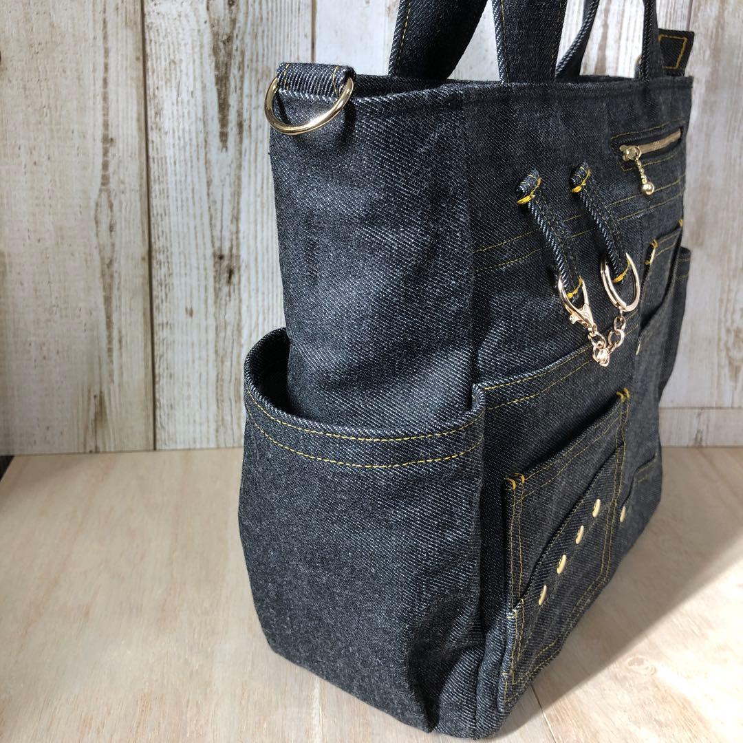 ジュリナナちゃん　デニムトートバッグ　ブラック【新品デニム】