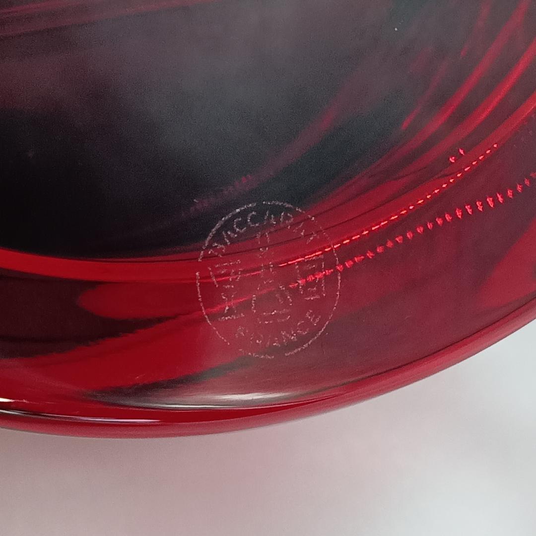 ★電池交換済★ バカラ ラランドクロック ルビー 置時計 レッド 箱 保証書付き