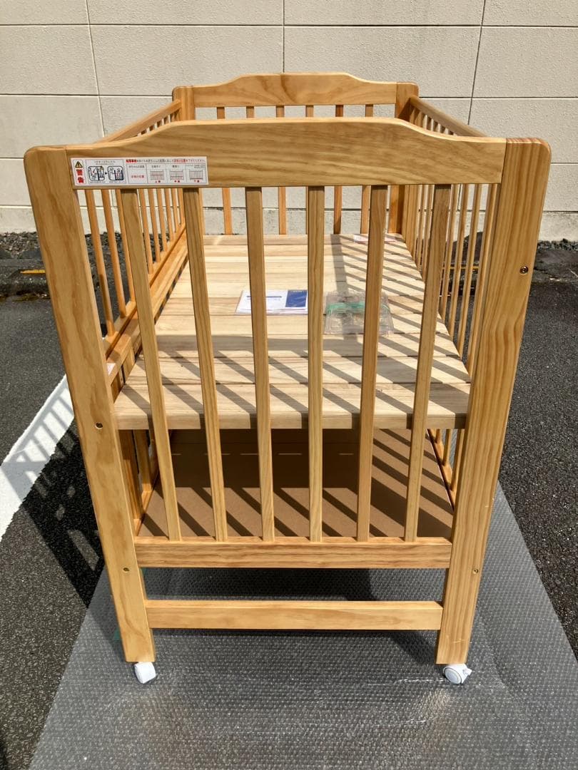 ハイシートベビーベッド（ナチュラル）