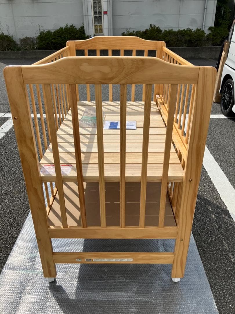 ハイシートベビーベッド（ナチュラル）