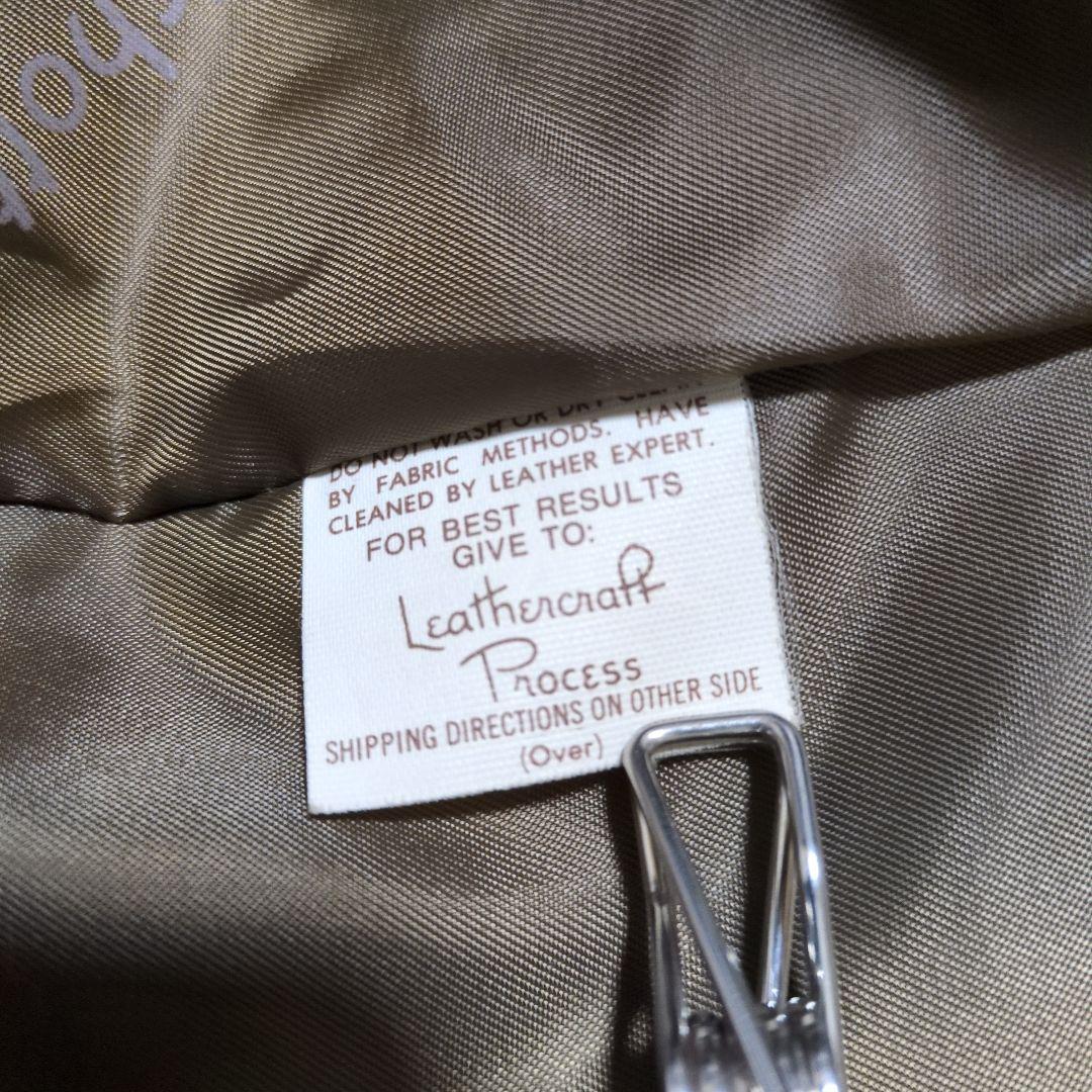 USA製　ショット　スエード　ボンバージャケット　茶　短丈　40　L相当