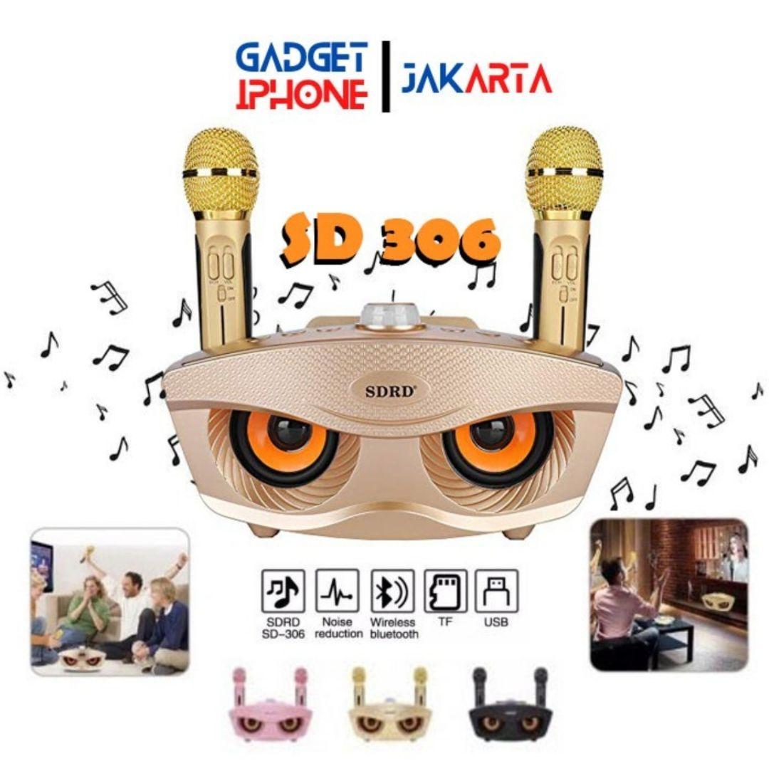 SDRD SD-306 ワイヤレスファミリーカラオケシステム（マイク2本付属）