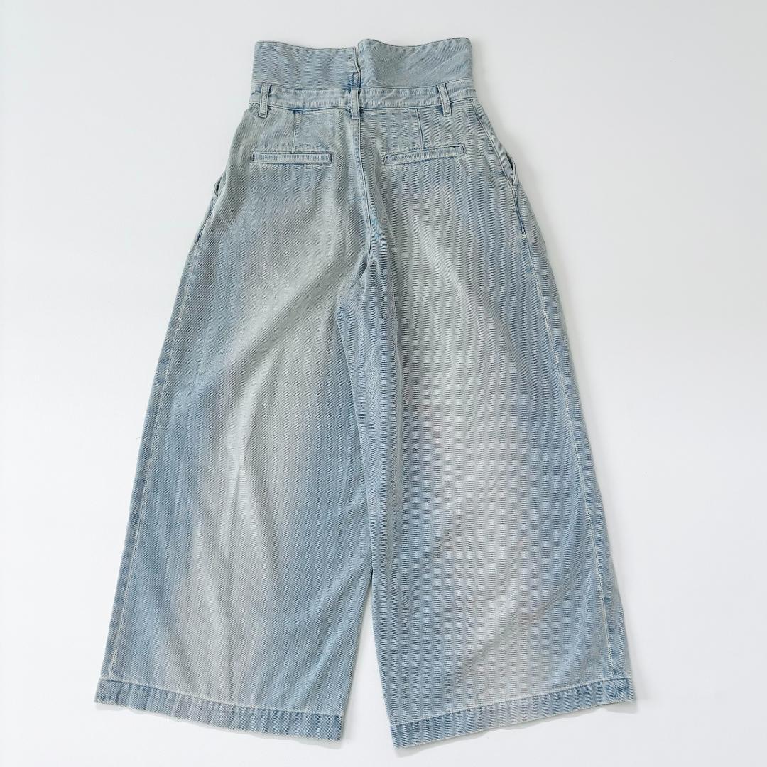 新品　La boutique BonBon ハイウエストバギーデニム S