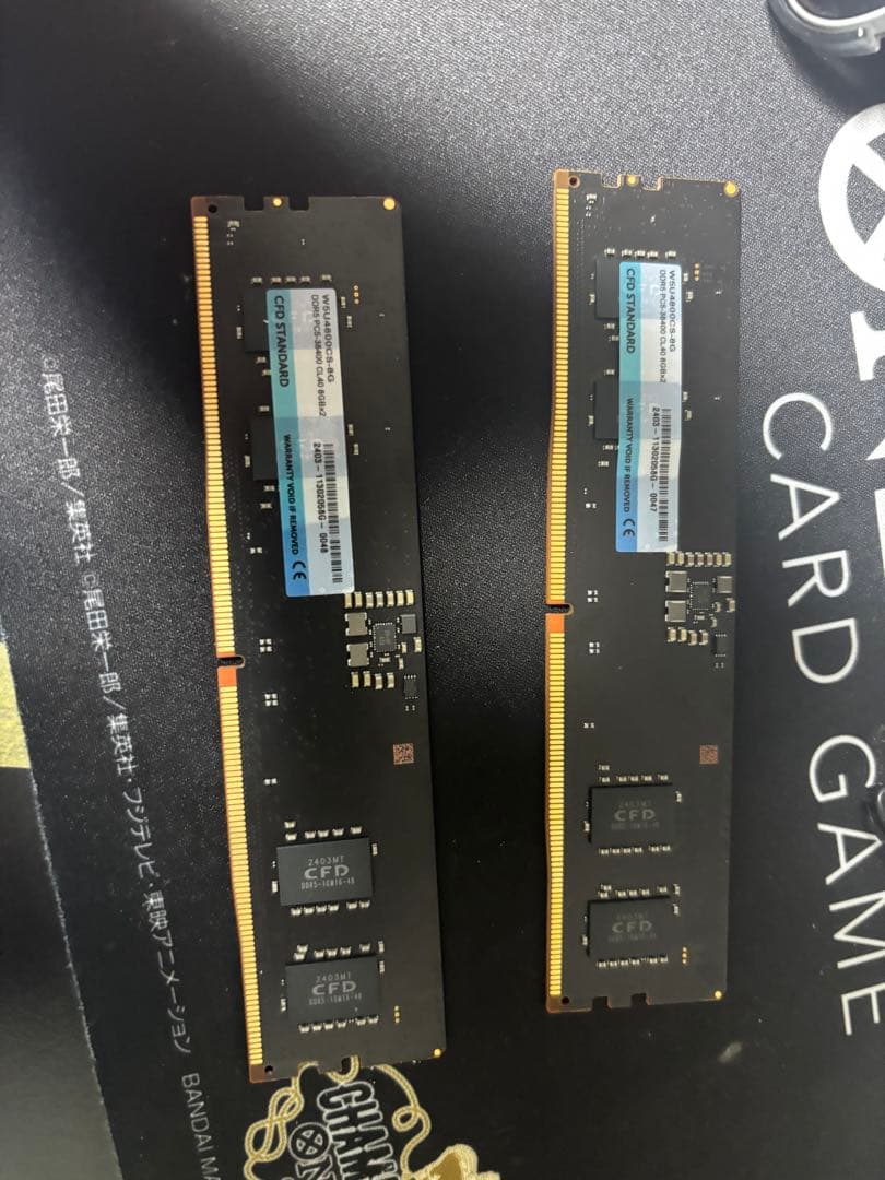 DDR5メモリー 8GB×2枚 4800