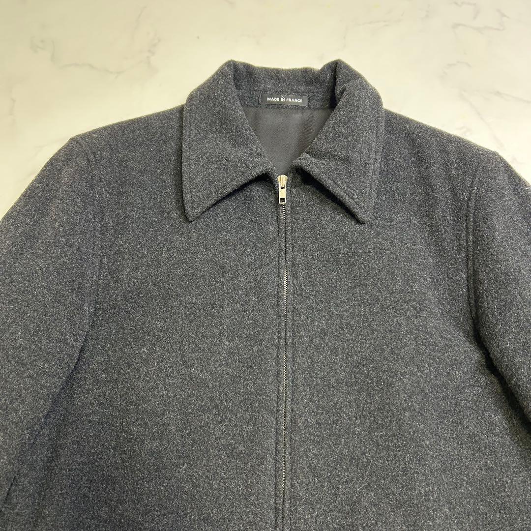 【フランス製】美品 アニエスベーオム ウール ハーフコート 八の字 サンライズ期