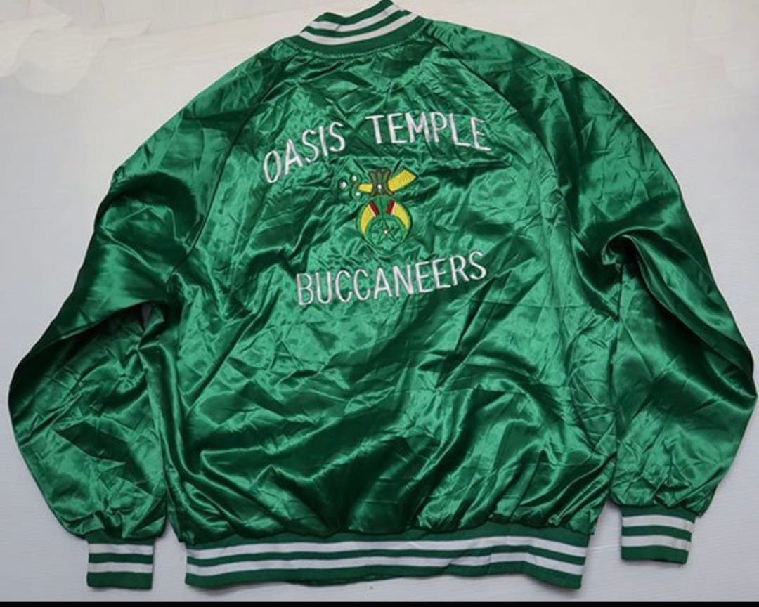 フリーメイソン　サテン　ジャケット　XLスタジャン　清春