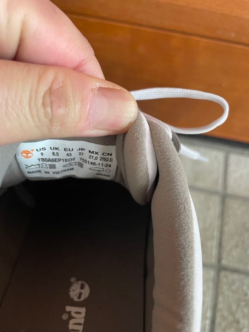 【美品】着用１回Timberlad ユーロハイカーlow us9 27cm