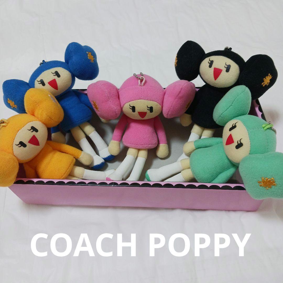 非売品 COACH コーチ POPPY ポピーちゃん マスコット キーホルダーB