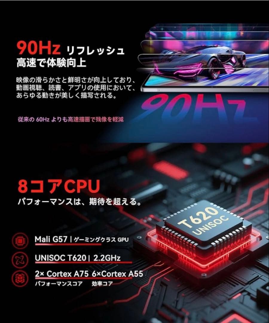 Android15 タブレット 11インチ 18GB+128GB