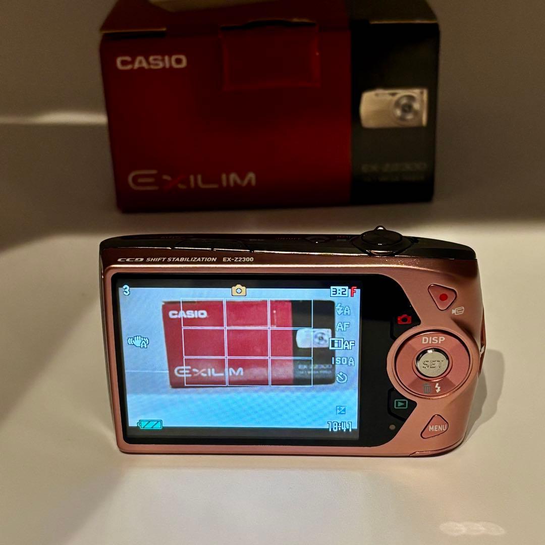 【極美品】CASIO EX-Z2300 ピンク コンパクトデジタルカメラ 動作品