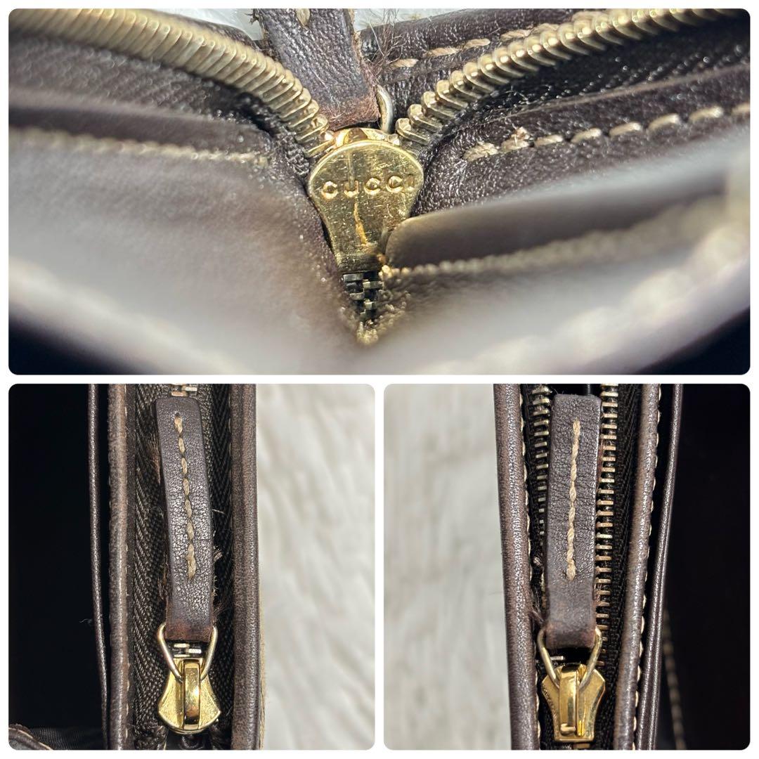 ✨美品✨ グッチ GGキャンバス インターロッキング ラブリーハート 長財布 茶