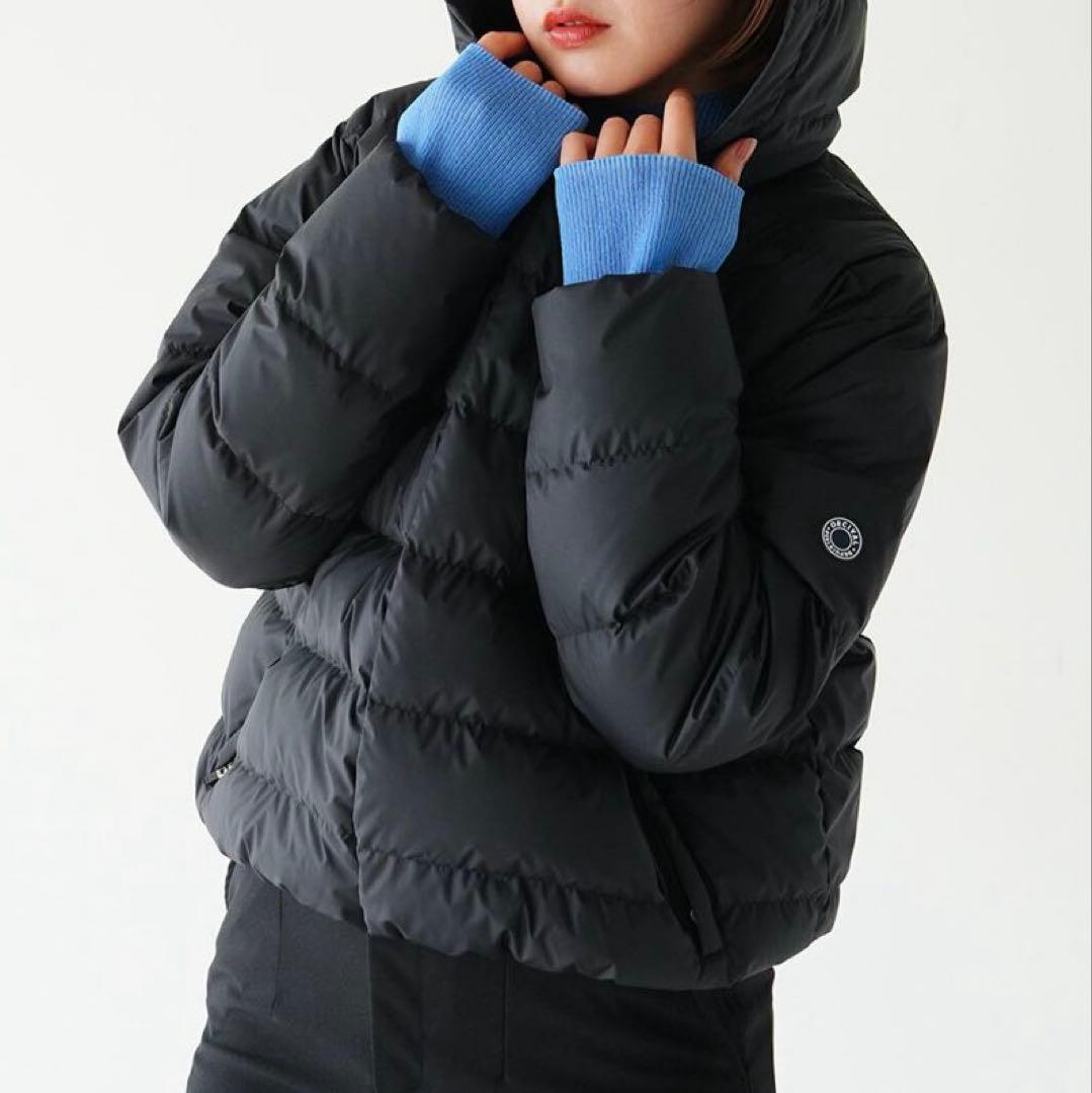 美品 オーシバル Bshop フード付き ダウンジャケット 24AW 黒