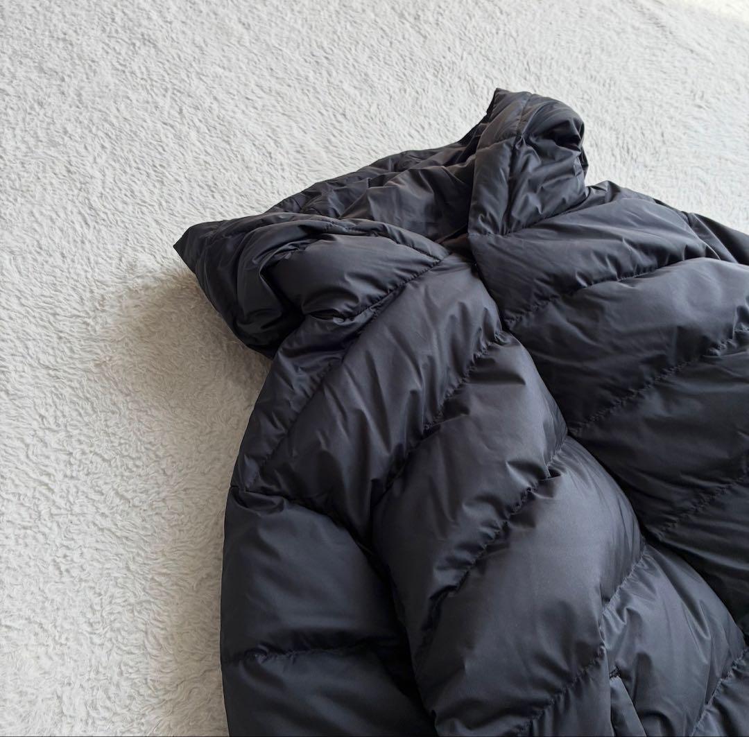 美品 オーシバル Bshop フード付き ダウンジャケット 24AW 黒