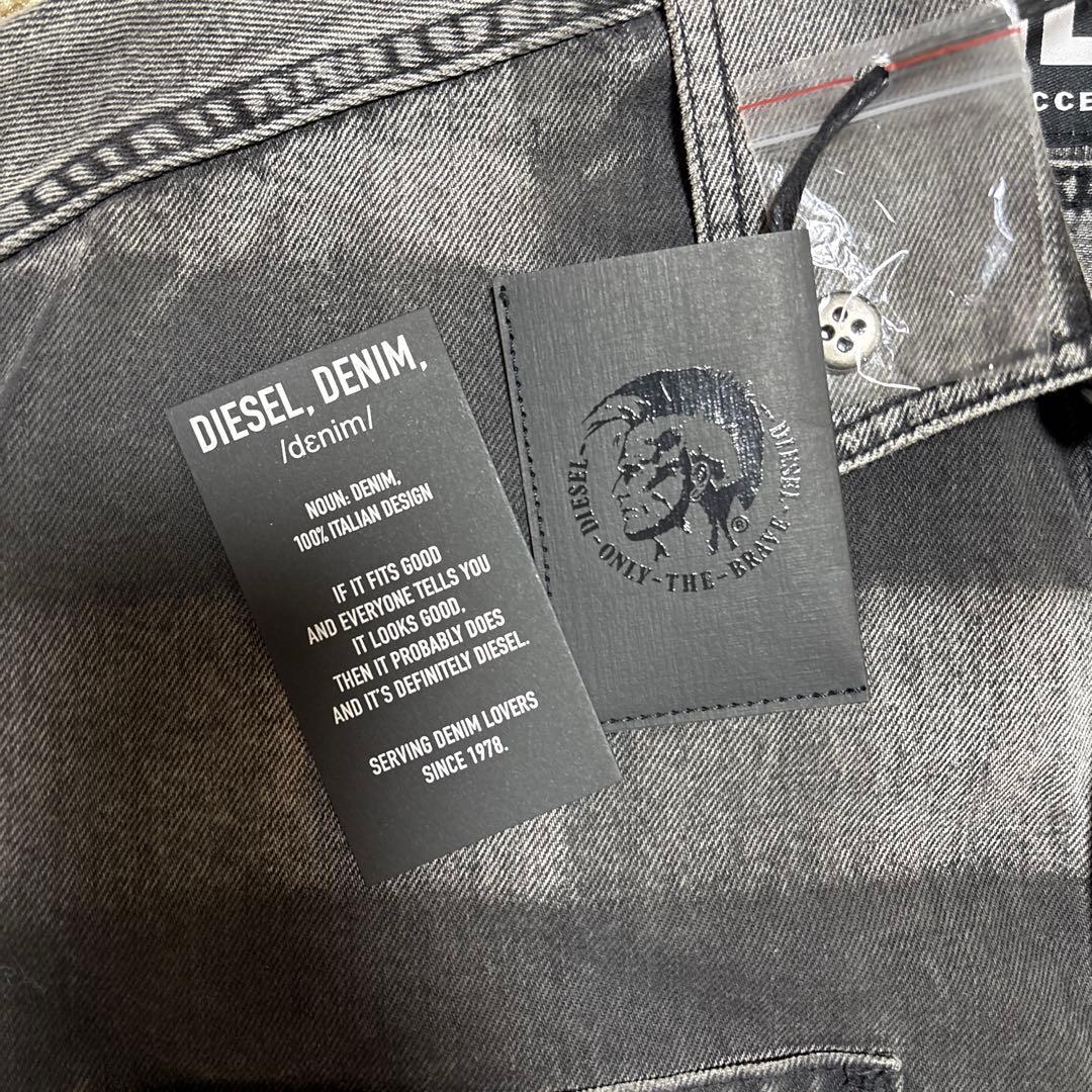 DIESEL チェック柄 デニム長袖シャツ