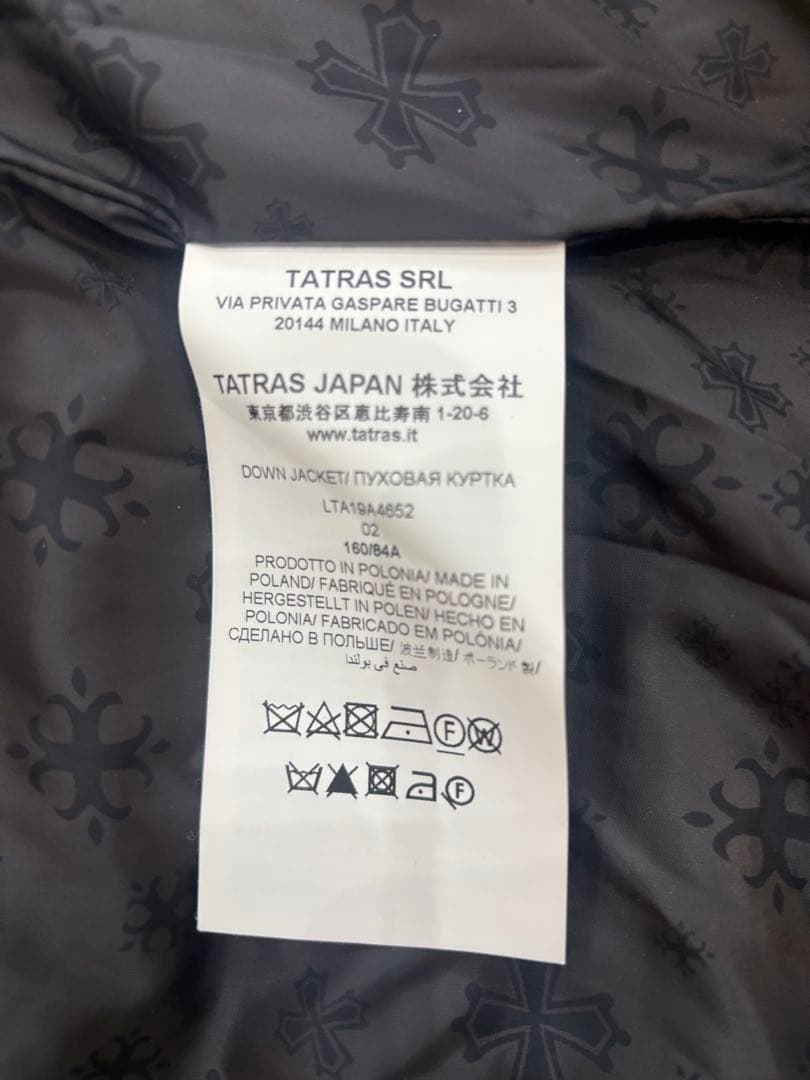 タトラス　Rラインダウンジャケット 黒　02