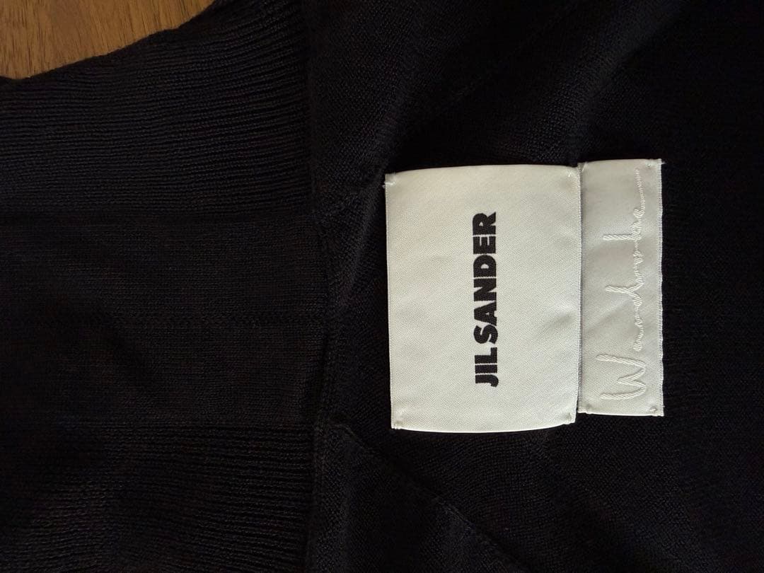 JIL SANDERジルサンダーウール タートルネックニット46 ブラック