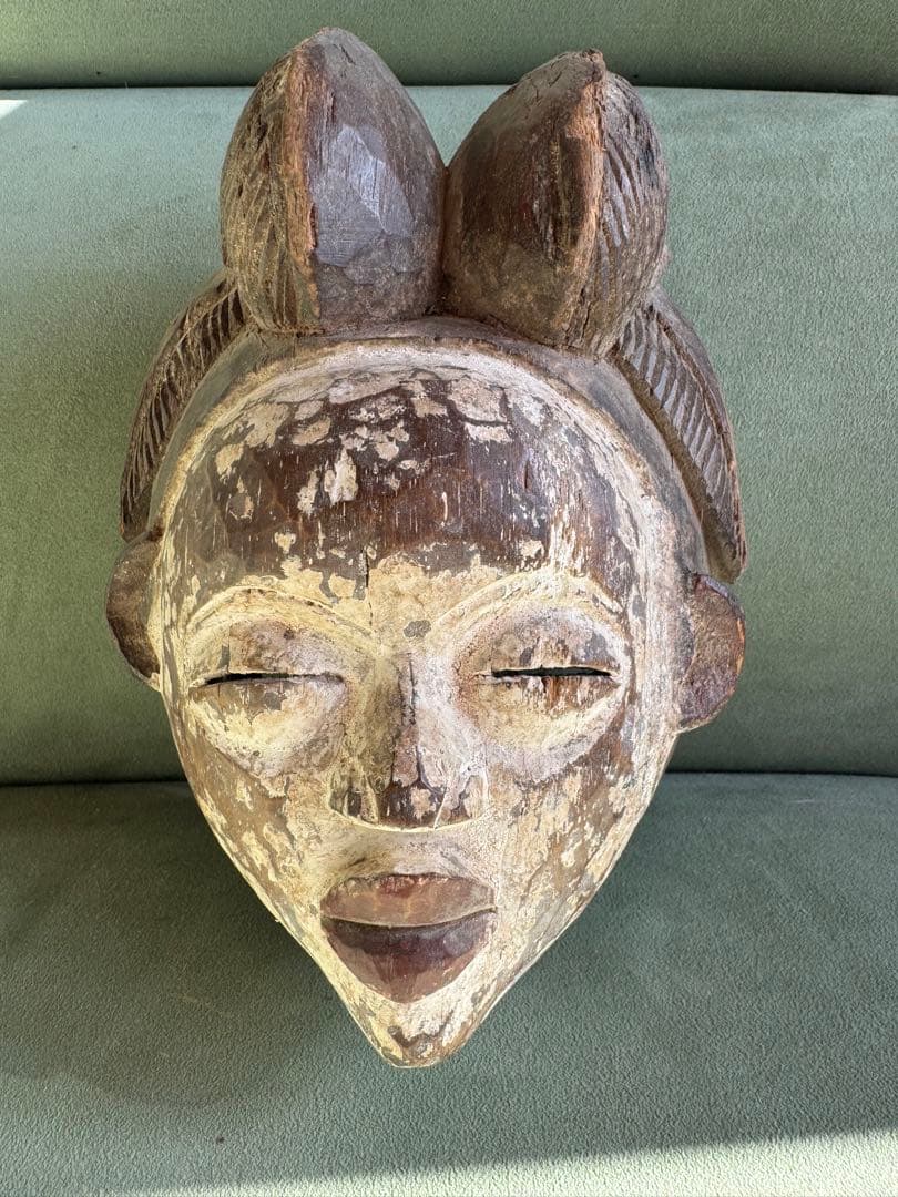 アフリカ　ガボン　ヌプ族　仮面　アンティーク