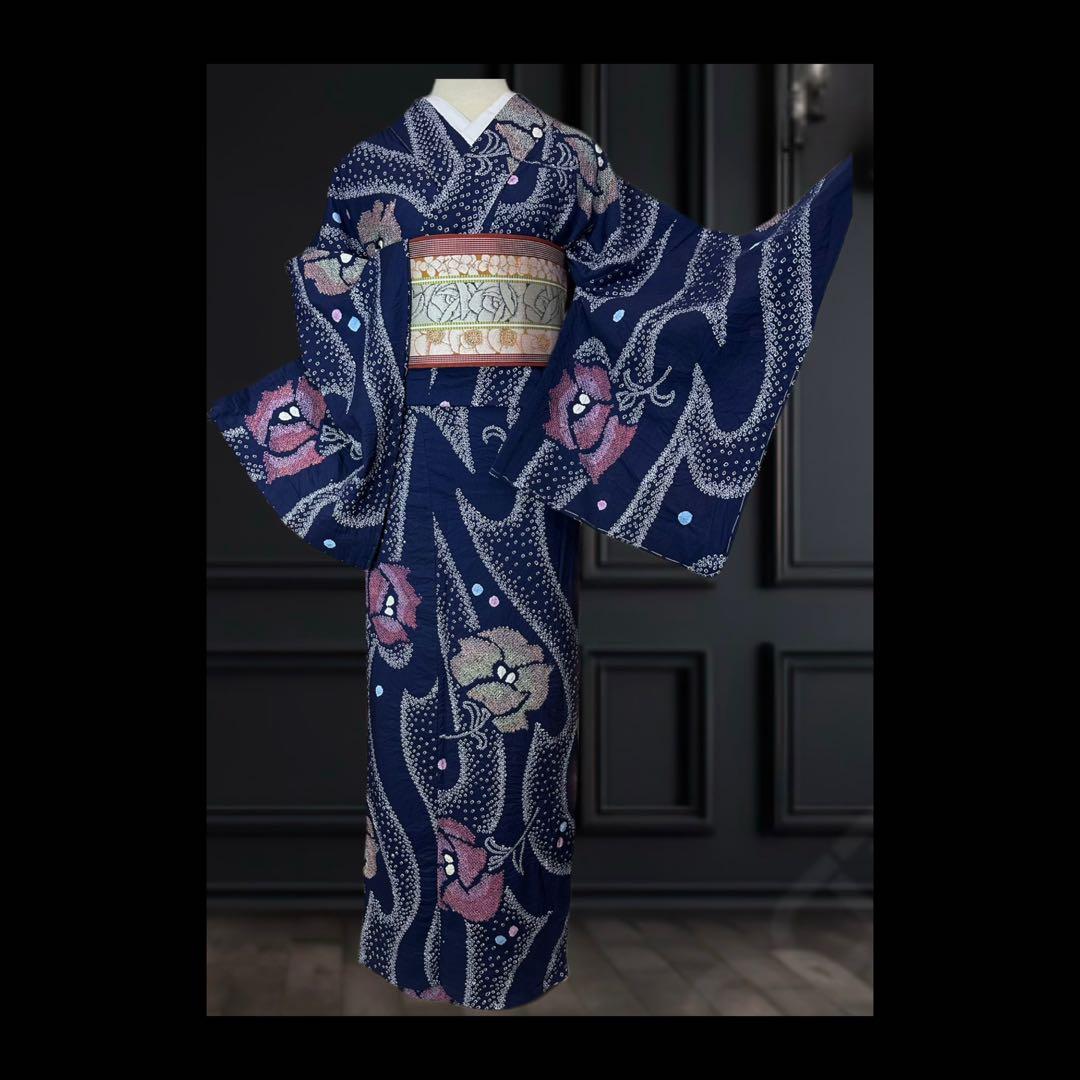 2点セット トールサイズ❗️新品✨美品✨藍染　有松鳴海絞り浴衣