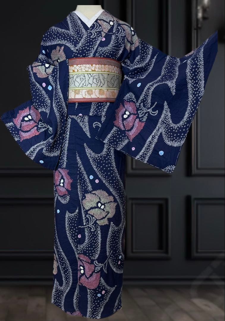 2点セット トールサイズ❗️新品✨美品✨藍染　有松鳴海絞り浴衣