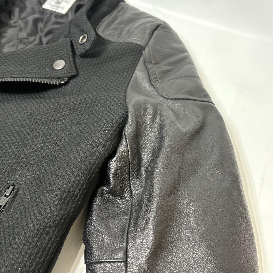 リバーサル レザー ライダース ジャケット Sサイズ