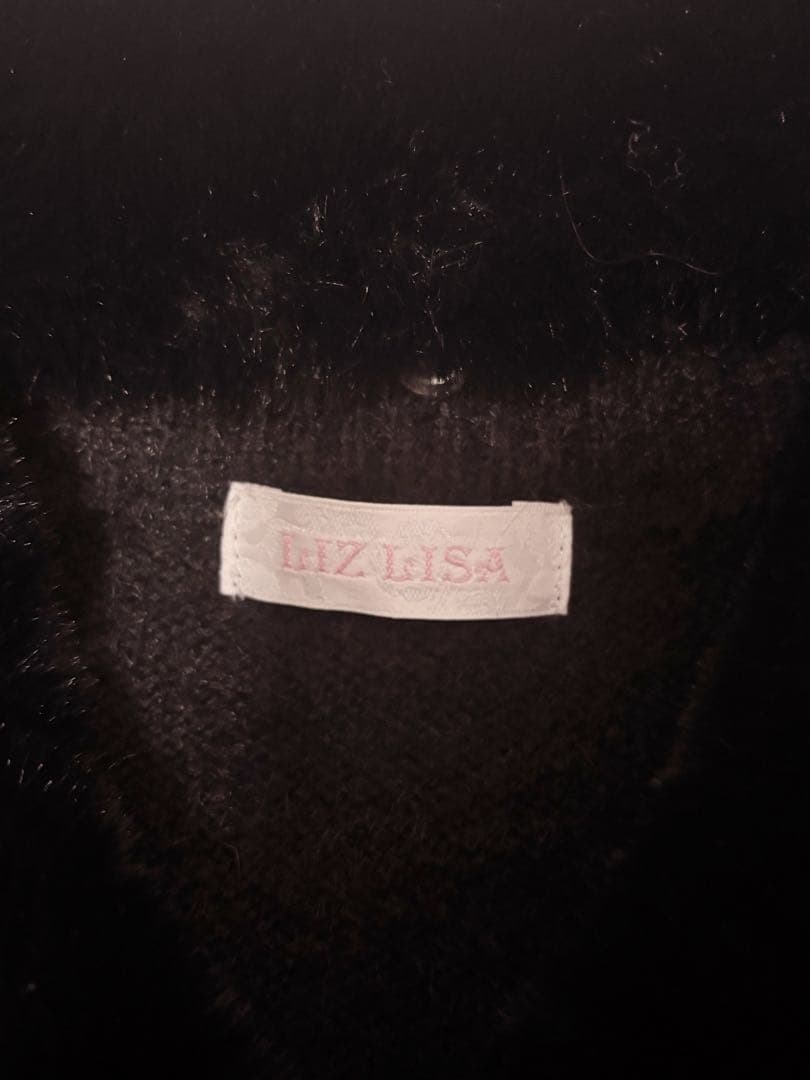 ♡LIZLISA ファーカラーペプラムカーディガン♡