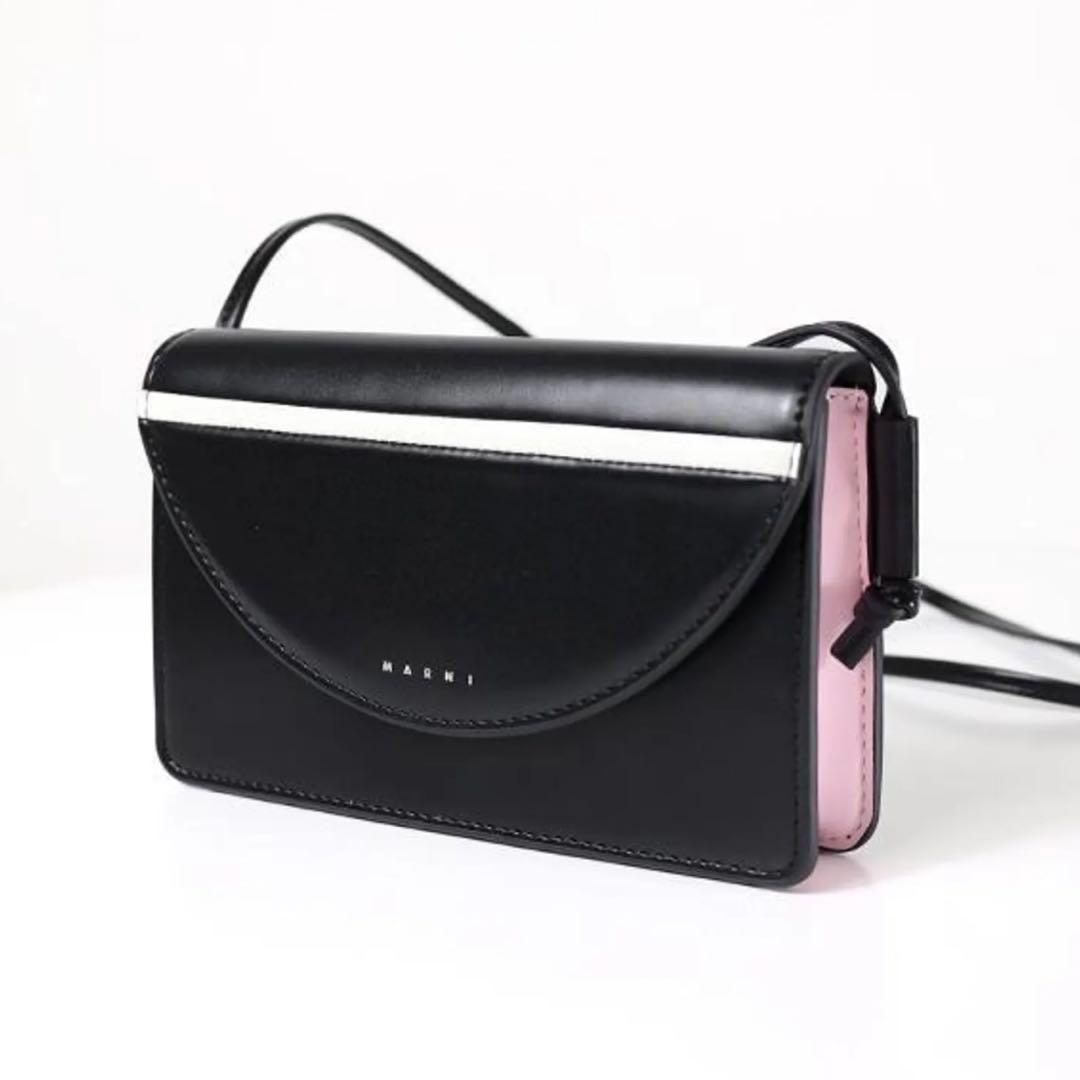 新品MARNI KIDS ショルダーバッグ M01256 M00TK ブラック