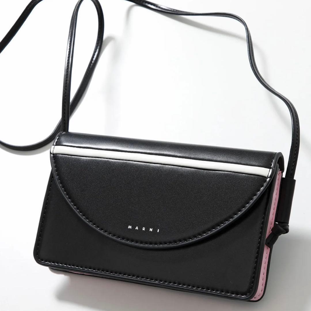 新品MARNI KIDS ショルダーバッグ M01256 M00TK ブラック