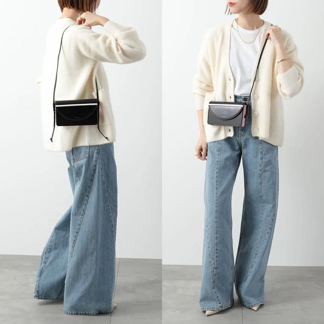 新品MARNI KIDS ショルダーバッグ M01256 M00TK ブラック