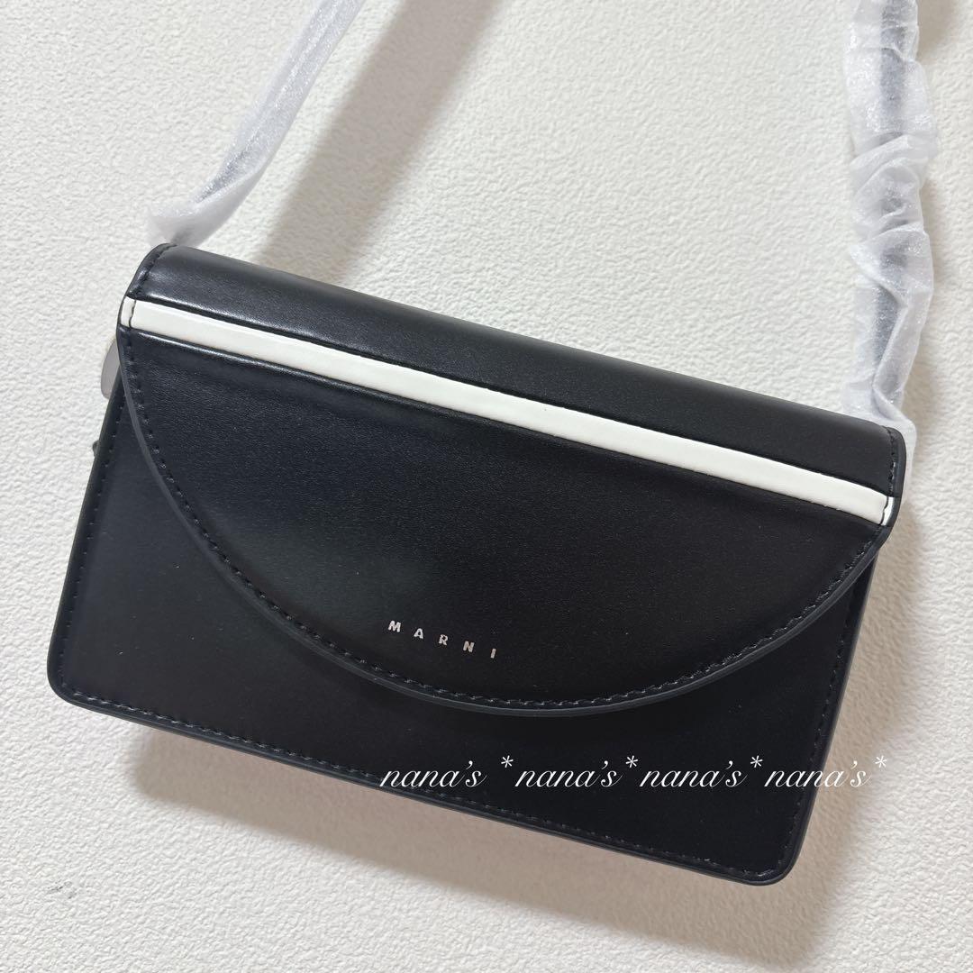 新品MARNI KIDS ショルダーバッグ M01256 M00TK ブラック