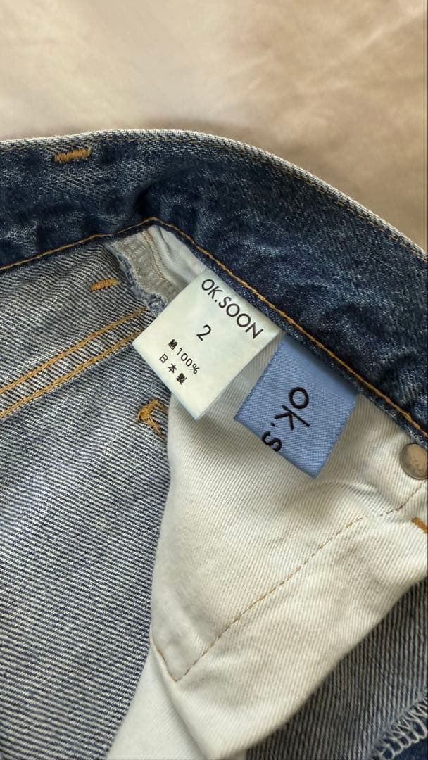 パンツ ok.soon origina wide denim size2