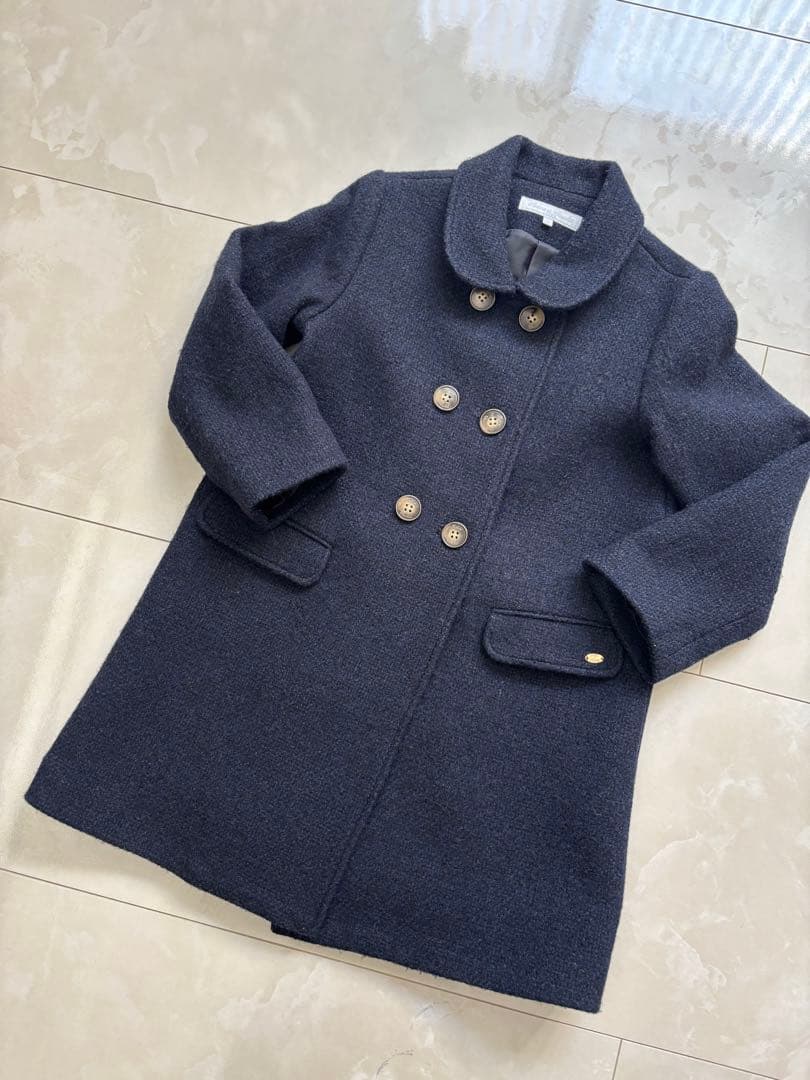 タルティーヌエショコラ　ネイビー　コート120 お受験にも使えます