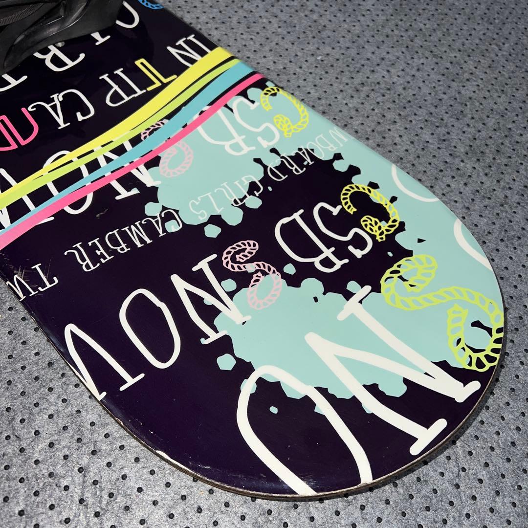 7-8回使用 キッズスノーボード CSB 140cm＋バイン＋ダイヤルブーツ